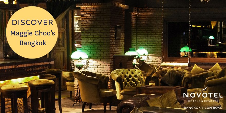 Novotel_Silom's tweet photo. Discover Maggie Choo’s Bar - a great place to get your night started. 💃 It's located just under Novotel Bangkok Silom! ► https://t.co/ur2taQEgjD

#FridayFeeling #nightclub https://t.co/sj23dXG5Kf