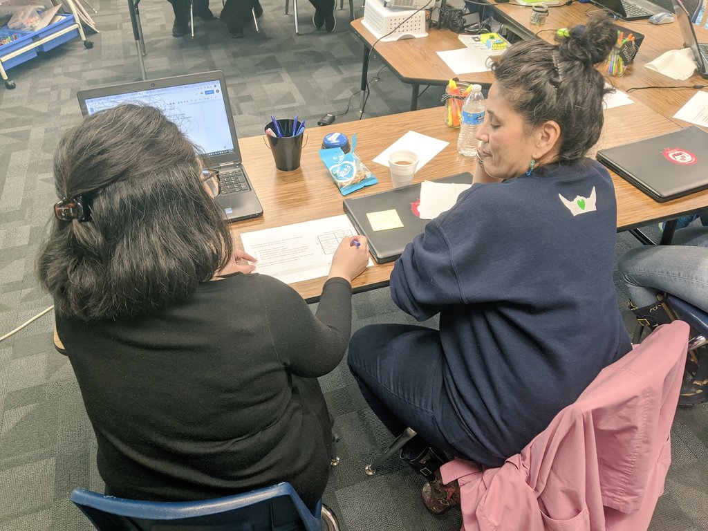Today I shared the Talk Read Talk Write strategy with grade level teams <a href="/VoigtAIA_RRISD/">Voigt AIA</a> a structure to promote discourse and increase processing time. I paired it with Math Mystery, vocabulary review, and Numberless Word Problems. #ElemMathChat #MTBoS #iteachmath #numberlesswp