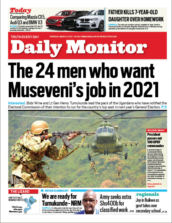 ntvuganda's tweet photo. In the @DailyMonitor this morning...

Welcome aboard, it's #MorningAtNTV | https://t.co/DrRiJNliS6 https://t.co/lF1xLouqRz