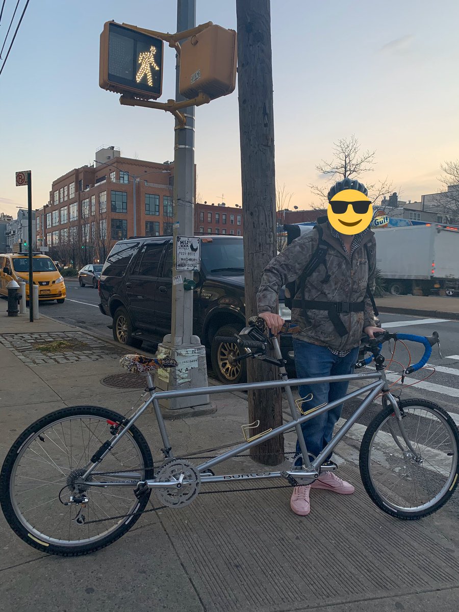 Petite sortie en tandem ce soir: direction —> la version américaine de la cyclofficine!!