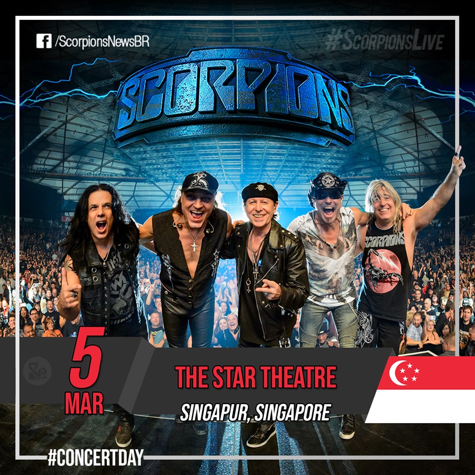 #ConcertDay
Singapur, Singapore 🇸🇬 (The Star Theatre)
#ScorpionsLive #ScorpionsNews <a href="/scorpions/">Scorpions</a> 

- Next Stop: Mar. 07th - Manila, Philippines 🇵🇭 -