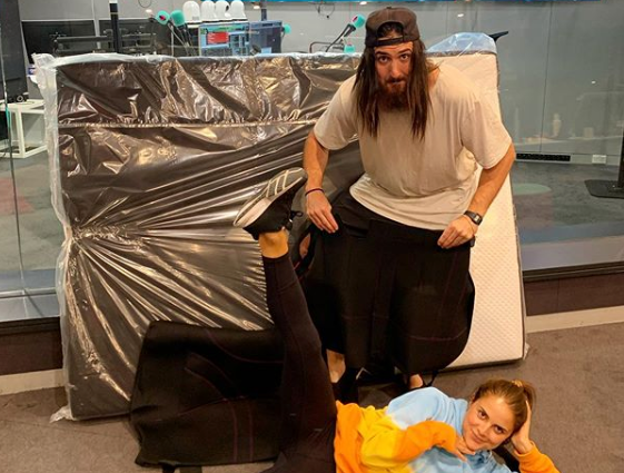 DannyLakeyShow's tweet photo. We've been 'pimping' Danny's van and last night we surprised him with a @clarkrubberaus mattress...

He LOVED IT! https://t.co/sWa8ZDCiTl