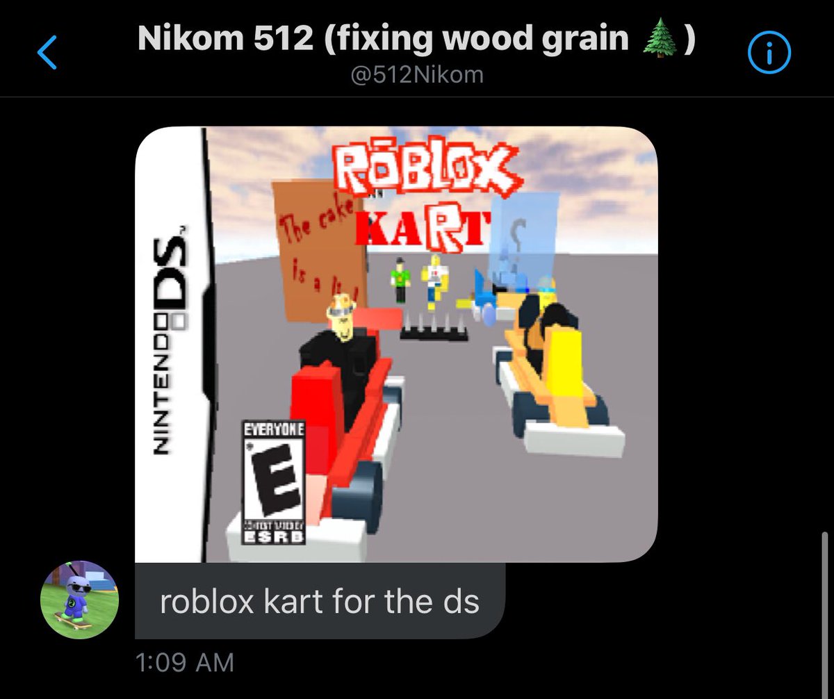 News Roblox On Twitter Roblox Kart On The Nintendo Ds