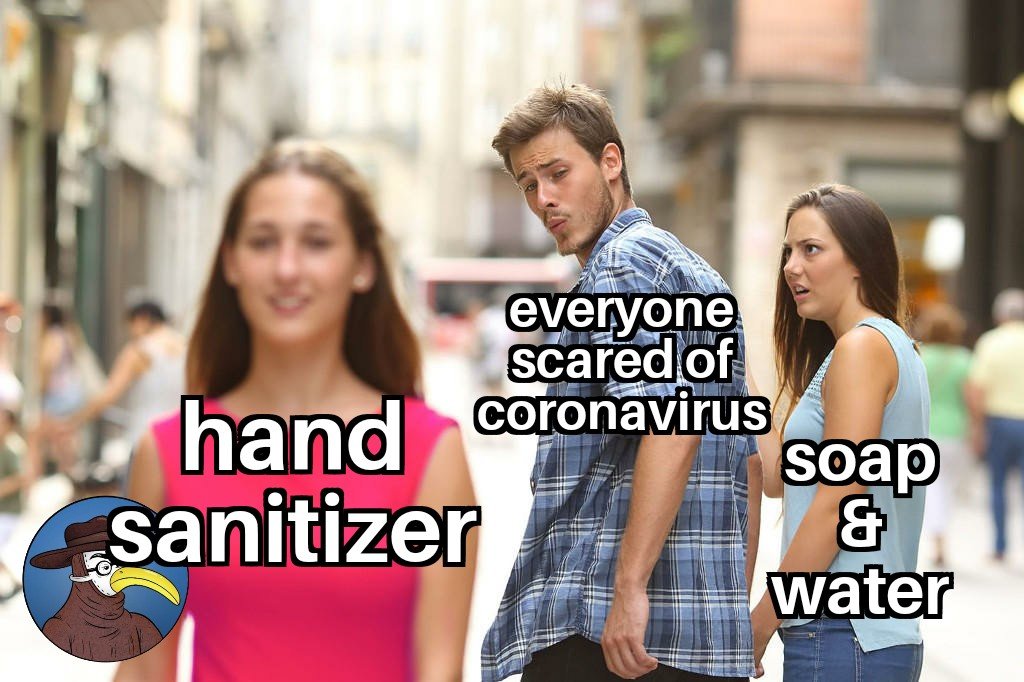 GomerBlog's tweet photo. Hand sanitizer is having the best year ever. #FOAMed #meded #gomermeme #coronavirus https://t.co/RaHPkeOUtL