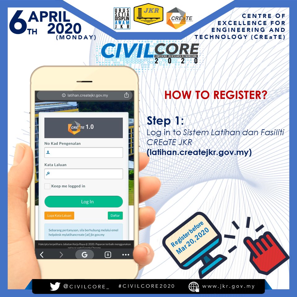 CIVILCORE_'s tweet photo. Hi @CivilJKR Engineers!

The #CIVILCORE2020 offers a priceless chance to sharpen your saw by learning new skills in a different environment

REGISTER NOW before it’s too late !

@arkamaluddin
@Zulakmal8
@IrZulkefly
@RuslanAbdAziz
@irahmadredza
@azudinmansor
@MohammadMaziah https://t.co/8ARStmhClC