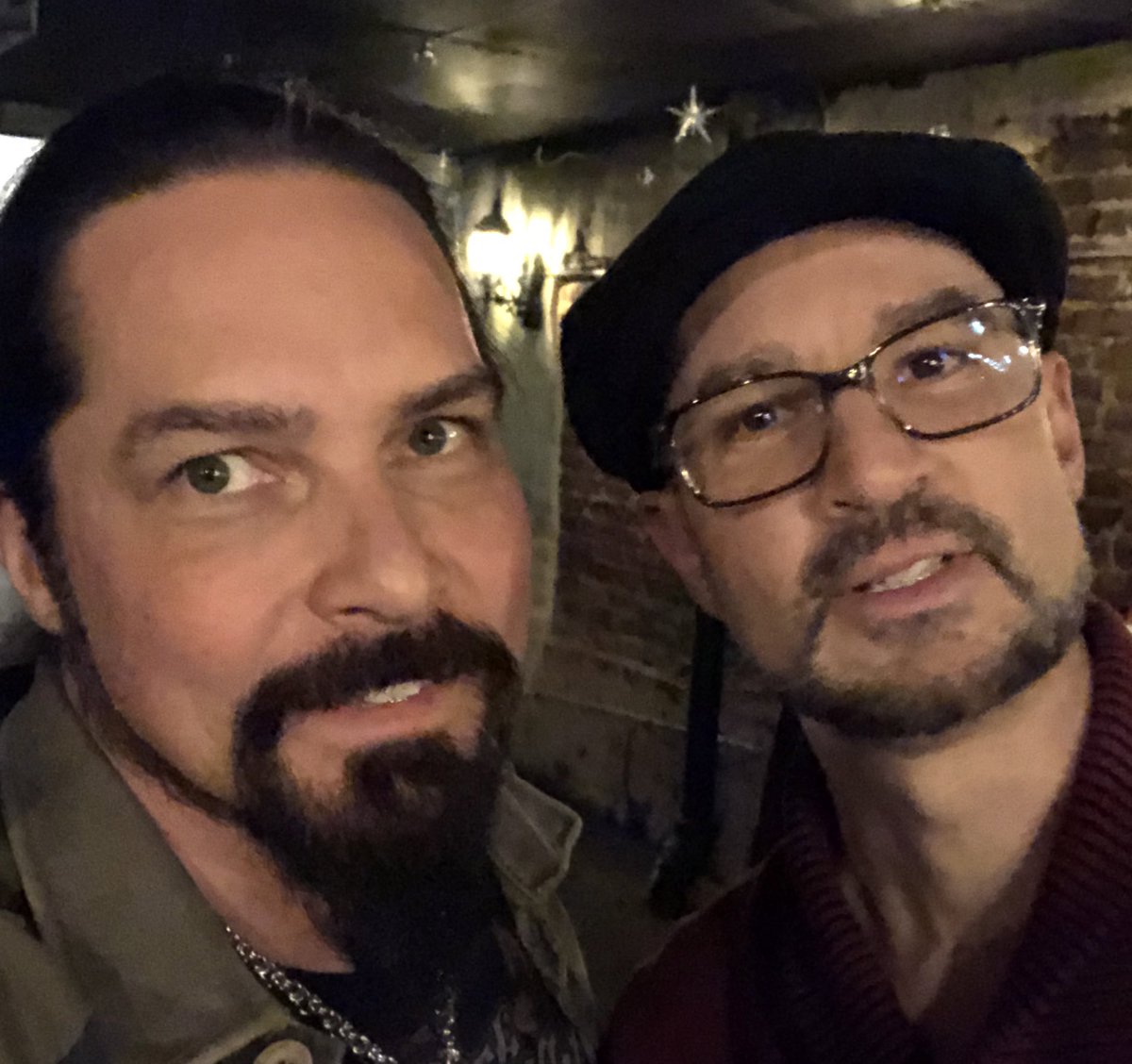 BjornEnglen's tweet photo. Great to see my former Rising Force bandmate Michael Troy in Raleigh, NC tonight! #sergiomichel #michaeltroy #bjornenglen #yngwie #malmsteen https://t.co/KhNtaPfhcI