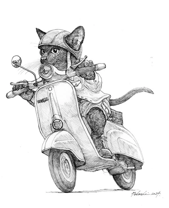 猫とベスパ
#ツイッターで楽しむ展覧会 