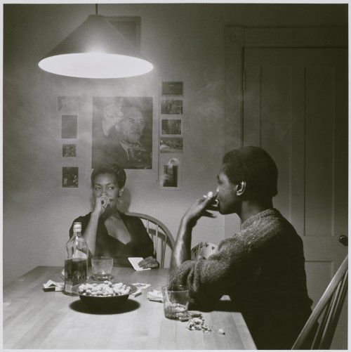 BillBrookover's tweet photo. brooklynmuseum: Carrie Mae Weems (American, born 1953). Untitled (Man Smoking/Malcolm X), from the Kitchen Table series, 1990. Gelatin silver photograph. Brooklyn Museum, Caroline A.L. Pratt Fund, 1991.168. © artist or artist’s estate https://t.co/SbezKh451J
