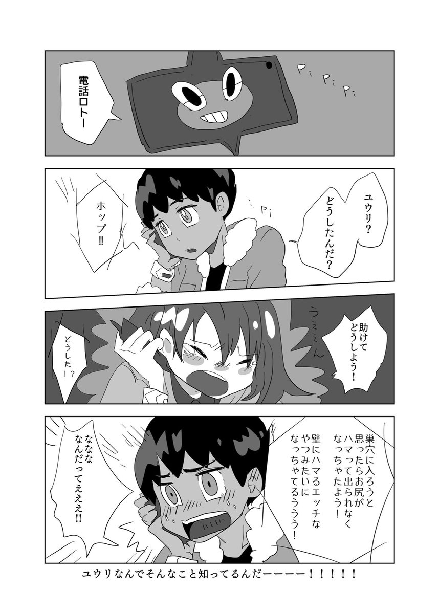 ホプユウ/hpyu 言葉不足。ホップもユウリもお年頃なのか、むしろ壁ネタはもう古いのか 