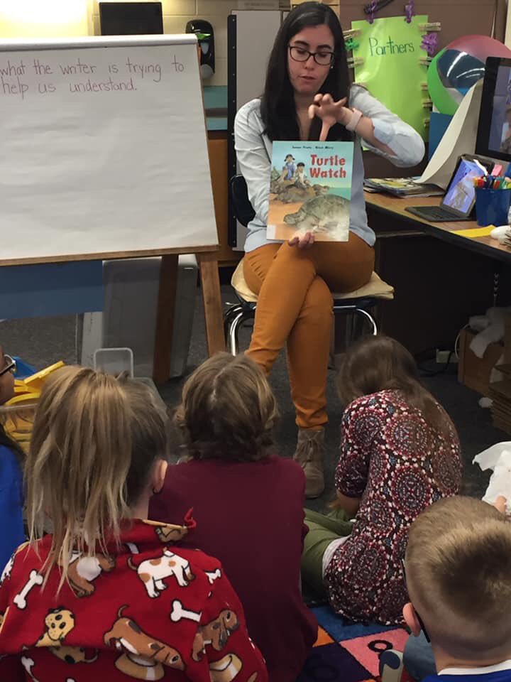 The best part of my day is always spent with kids!  ❤️ Here we were practicing pulling evidence out of a text during a read aloud. #bcnhappy