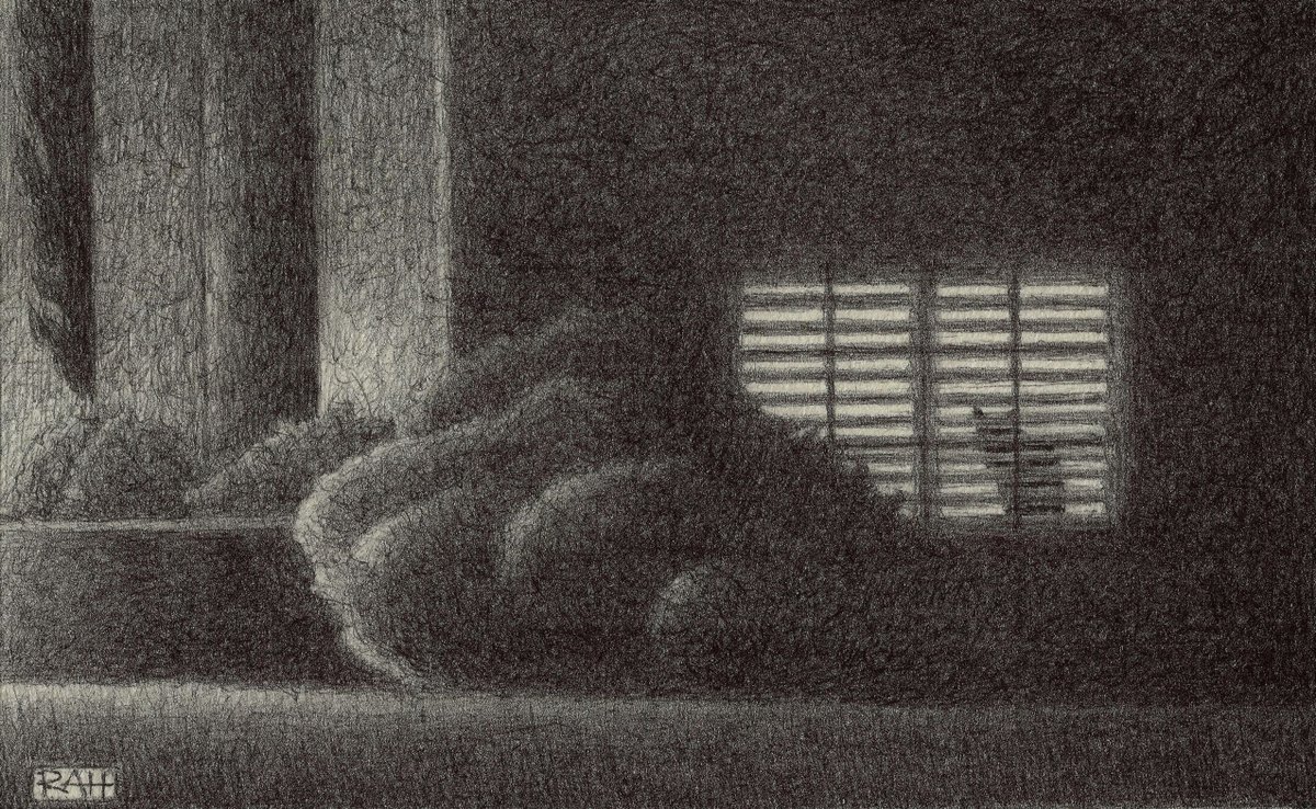 ArtofRob's tweet photo. Announcing another NEW print available in my Etsy shop!
"3 A.M." 9 x 6" Giclee fine art print.
https://t.co/6NOSo2OSZb
*Retweets greatly appreciated! :o)
#Giclee #CatInWindow #InkDrawing #CrossHatching #NightDrawing #WindowLight #Cats https://t.co/vvTsI18Th8