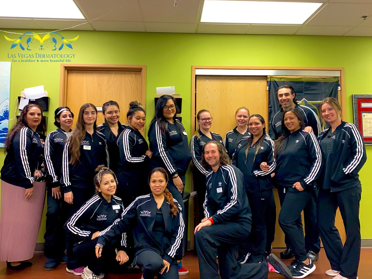 hlgreenberg's tweet photo. Team @lvderm 🤜🏻🤛🏻 got its new @adidas jackets today and as a result updated the #lvderm uniform. Looking forward to treating #dermatology patients in Las Vegas! https://t.co/6RUJO1Q6fm