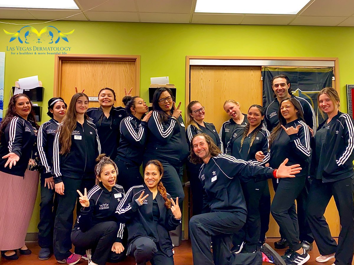 hlgreenberg's tweet photo. Team @lvderm 🤜🏻🤛🏻 got its new @adidas jackets today and as a result updated the #lvderm uniform. Looking forward to treating #dermatology patients in Las Vegas! https://t.co/6RUJO1Q6fm