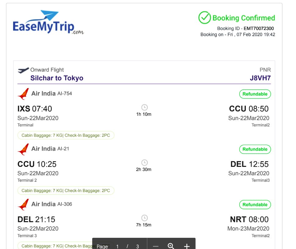 Gulafsha_chy's tweet photo. @EaseMyTrip I don't know in which language I need to tell you to make you understand that, I need a cancellation ticket. The one which you sent earlier is attached. Does it look like a canceled ticket? https://t.co/rfAFvdR6vr