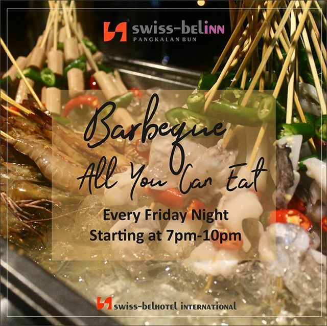 Yeah tomorrow it's friday, so it's time barbeque. Please come and join with us only 125k All You Can Eat and free Karaoke at poolside.
Starting from 7pm-10pm, Don't miss it gaess! 😉

Reservation &amp; Information :
☎️ + 62-532-27888
Email : resvsipa@swiss-belhotel.com

#bbq 
#bb…