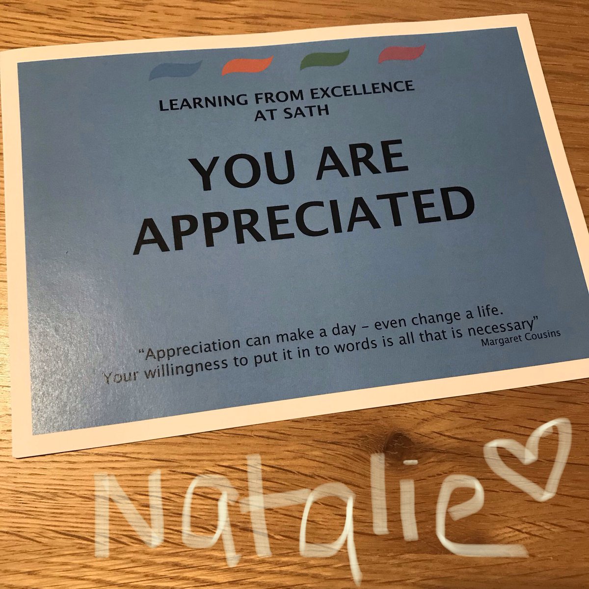 Amazing #SaTHsuperstar ✨Natalie✨ the ops manager for <a href="/SaTHCritCare/">SATHCriticalCare</a> nominated for her can do attitude to capacity and flow and her amazing support to the team 😍 thank you! <a href="/ashtimms00/">Ash Timms</a> <a href="/sathNHS/">SaTH</a>