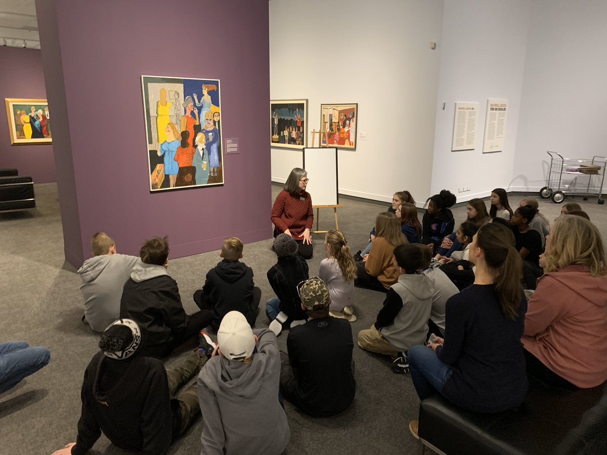 cohen_school's tweet photo. Thanks @Glenbow for the amazing time with our grade 7s! We had a wonderful time looking at Maxwell Bates amazing art and learning about our Canadian Identity! https://t.co/yNIVgegnmU