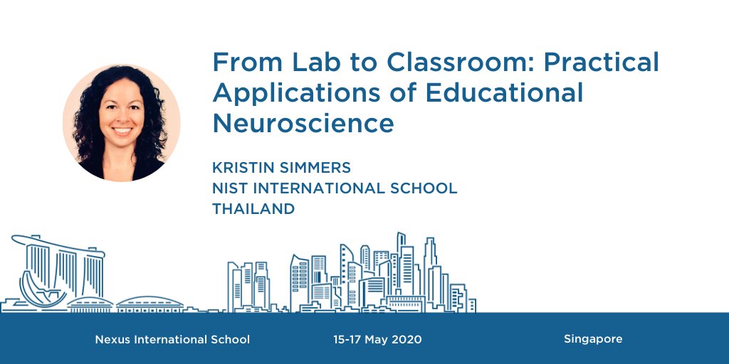 Explores current findings in #Educational #Neuroscience, and discuss how these findings translate into meaningful practice in "real-world" #classrooms with <a href="/KristinASimmers/">K Simmers</a> from <a href="/NISTSchool/">NIST Int. School</a> at #RTL2020. 21c.li/1i9?utm_campai…