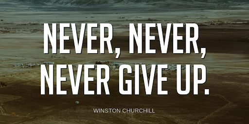 TheZigZiglar's tweet photo. "Never, never, never give up!"-Winston Churchill https://t.co/xAifqOyQYL