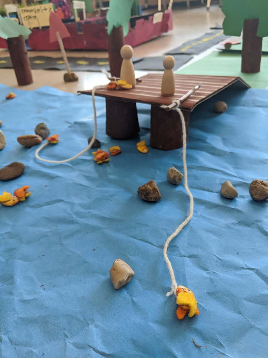 ms_bayne's tweet photo. This was our city yesterday. Today we added the train, and built a zoo. https://t.co/2Q0pXkRyal