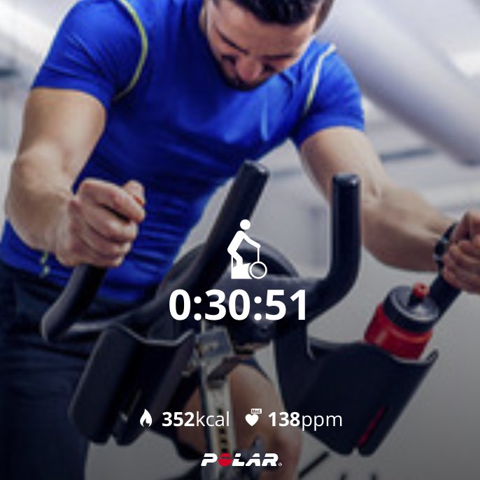 RoloGonzalezH's tweet photo. 30 Minutos de Spinning para relajarse después del trajín cotidiano!

Mañana toca #AcuaGym 🏊🏻‍♂️🏋🏻💪🏻

#PolarIgnite https://t.co/k2BE5GJuTT