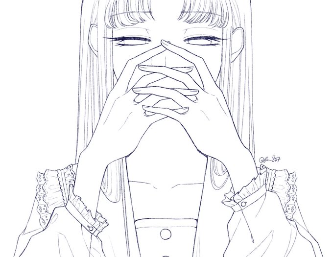 #線画を晒すと誰かが色を塗ってくれるかもしれない 

バケツ無理ですけど興味あったら是非……
ID消さなければご自由に塗ってください~~~!!!!! 
