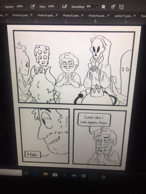 Finally working on a comic again ? 