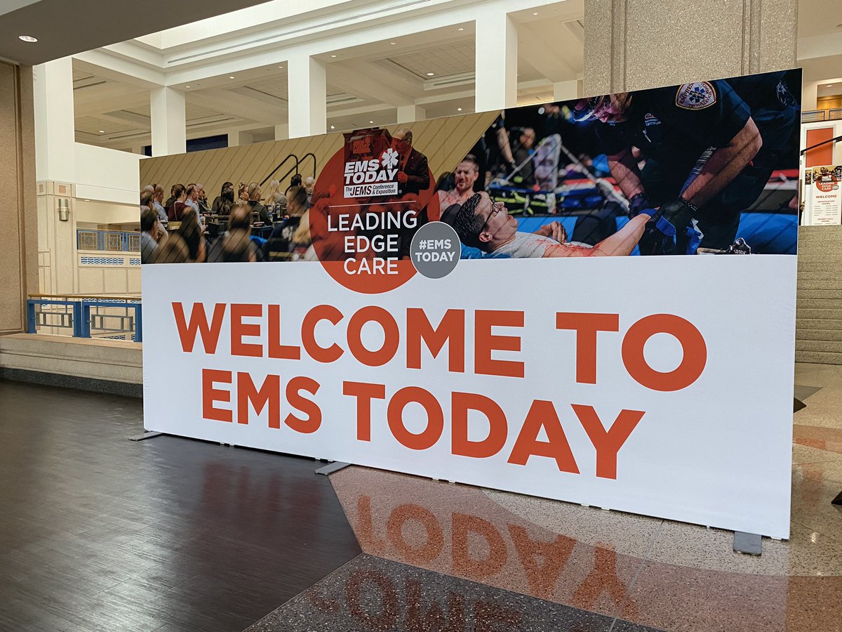 My first trip and already see the benefit of attending #EMSTODAY learning, seeing new technology and meeting great people.