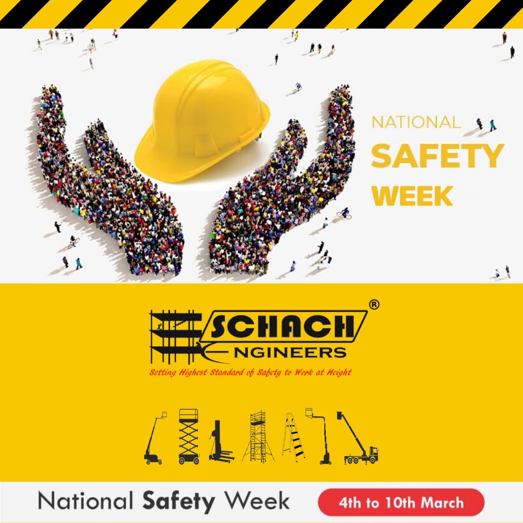 SchachEngineers's tweet photo. National Safety Week
4th March - 10th March

#SCHACHEngineers #safetyfirst #safetyculture #safety #scaffolding #boomlift #mewp #healthandsafety #nscw2020 https://t.co/zKMhP6E11n