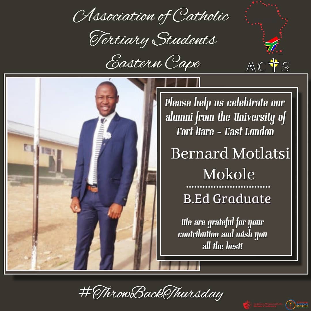 acts_easterncap's tweet photo. @acts_easterncap &amp; @acts_ufh EL celebrate their almuni and we are grateful for their contribution.
Mpolokeng, Hanani, Neo &amp; Bernard - all the best wishes in your future endeavours. 💛🎊🎉

#ACTS #ACTSAlumni #ACTSTBT #ThrowBackThursday #FortHareEL #MWYD_2020 #FaithInAction #ACTSEC https://t.co/ucq7nMbgSG