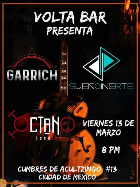 garrich2's tweet photo. Nos vemos en la narvarte cdmx compartiendo escenario con nuestros amigos de sueño inerte junto a octano
#sueñoinerte #octano #garrich #voltabar nos vemos https://t.co/Jeukt5x15z