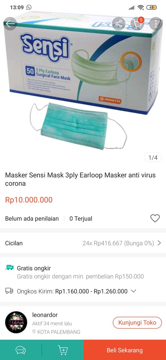 kok gini amat harganya 1 box masker? <a href="/ShopeeID/">Shopee Indonesia</a>