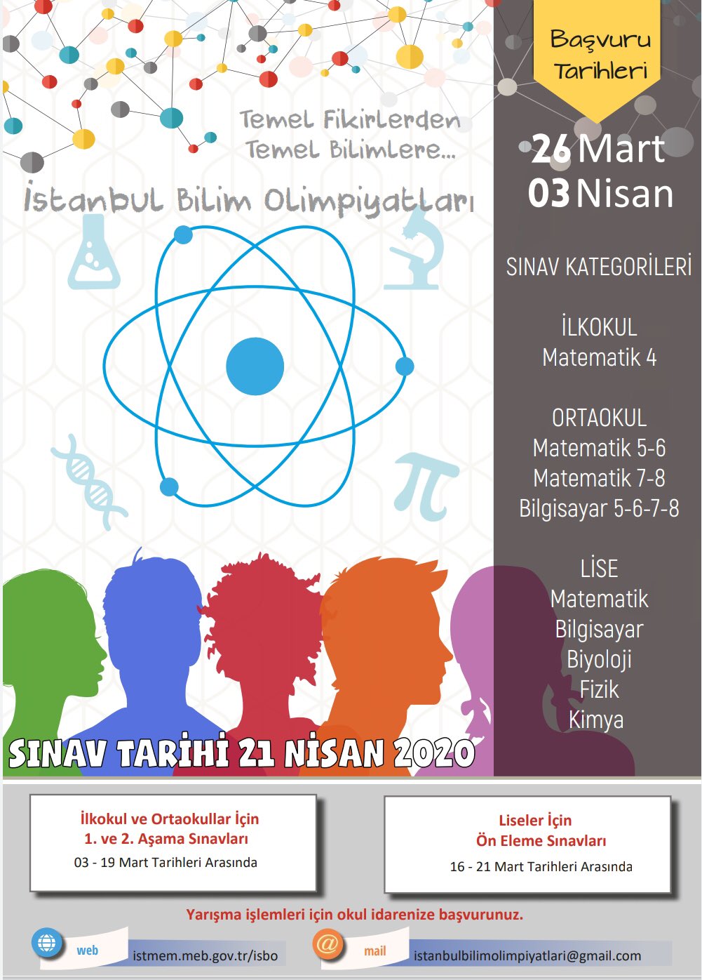 ist mem ar ge on twitter isbo 2020 sinavlari devam ediyor istanbul bilim olimpiyatlari kapsaminda ortaokullar icin 1 asama bilgisayar sinavi bugun yapilacaktir https t co ehzl3pen4z adresinden sinavlara ulasabilirsiniz