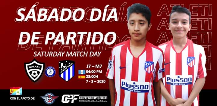 atletico3fc's tweet photo. 🔴⚪🔵 #AúpaAtletiTres

A cerrar la primera vuelta!.

⚽ SÉPTIMA JORNADA
📅 7 de marzo 2020
🇬🇹🇨🇷 04:00PM | 🇪🇸 23:00H
🆚 GALAXY
🏟 Campo de Fútbol San Rafael 3, ''La Loma''

@BenditalocuraAt siempre de la mano rojiblancos.

@CPFTV1 gracias eternamente.

¡Aúpa Atleti! 🇱🇻🇱🇻🇱🇻🇱🇻🇱🇻 https://t.co/PB2bsRrlBK