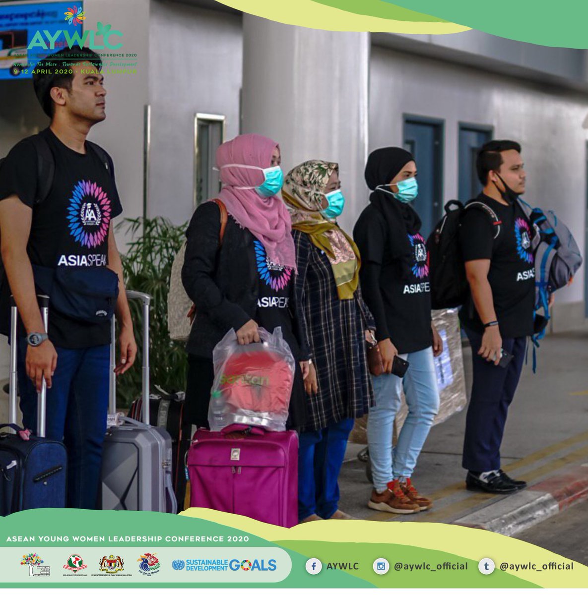 AYWLC_Official's tweet photo. Our secretariat's team members had arrived Phnom Penh, Cambodia yesterday for the Asia SPEAKS ASEAN Cultural Heritage at National University of Management.
#AYWLC2020 #ASEAN #MYFaR #GPMSWP #WomenOnTheMove #SDG2030 https://t.co/rXz9z1mL5q