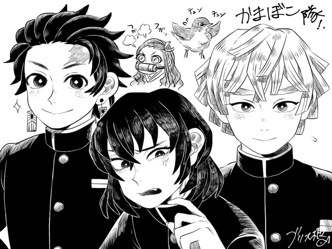 いろんなペンでかまぼこ隊描いた!! 
