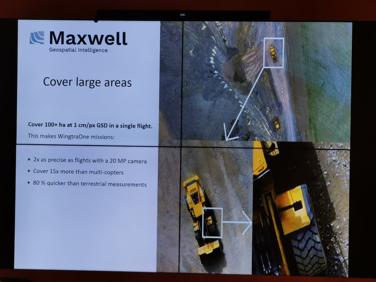 #Maxwell Geospatial Intelligence ✈️

New model of #Drone for #Surveying &amp; #Mapping
Very powerful Drone with many features and high #accuracy
Nice demo was presented at #NSA Oman 🇴🇲