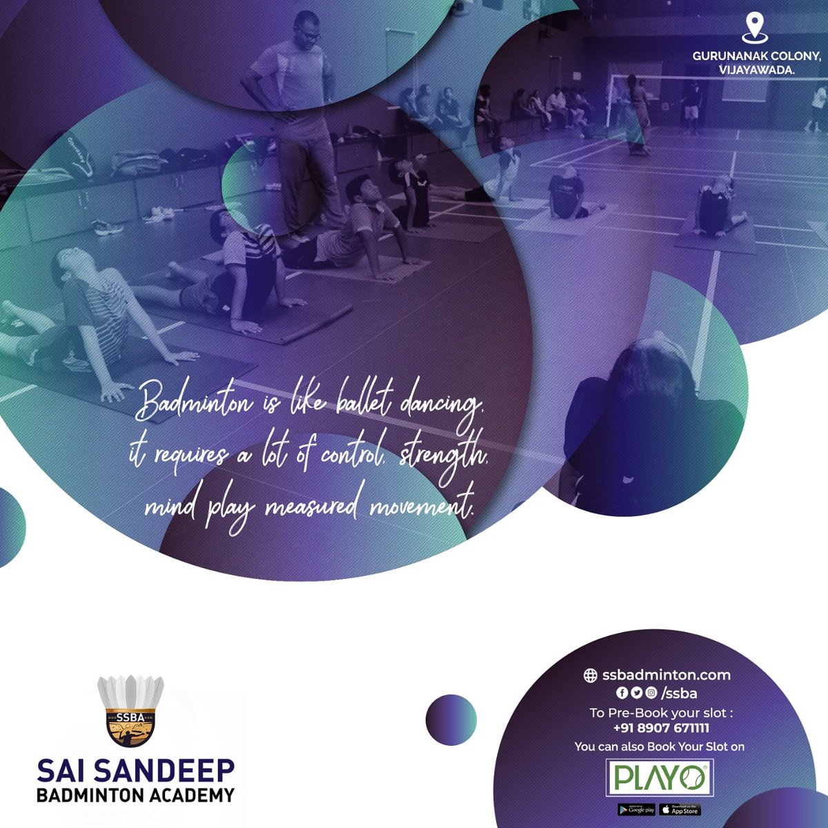 ssba9999's tweet photo. Practice does not make perfect.Only perfect practice makes perfect.
#saisandeepbadmintonacademy
#badmintonplayer
#badmintioninvijayawada
#badmintonpractice
#fitness
@PlayoApp https://t.co/L6AuAfb7Vd