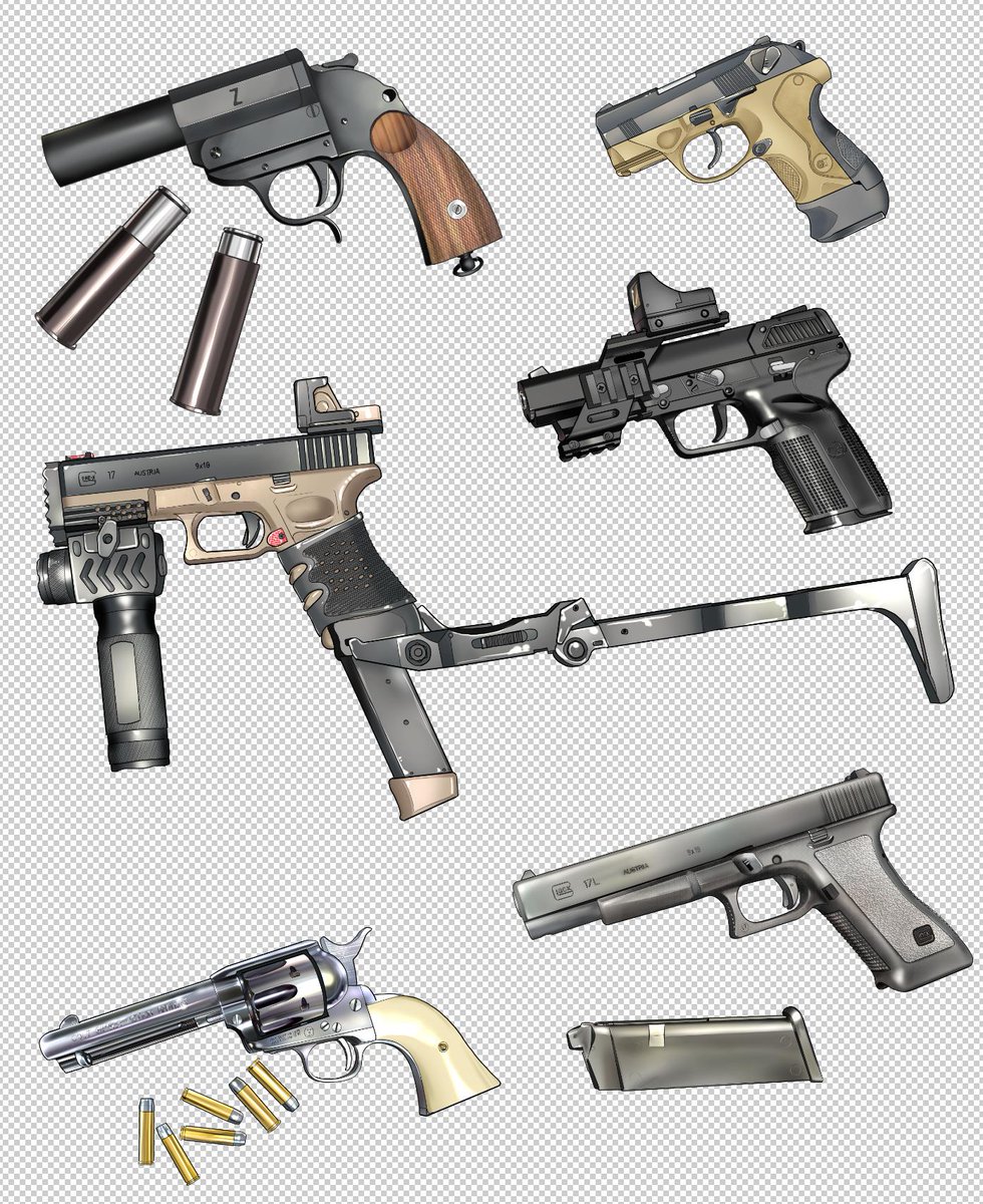 weapon gun no humans magazine (weapon) handgun bullet revolver  illustration images