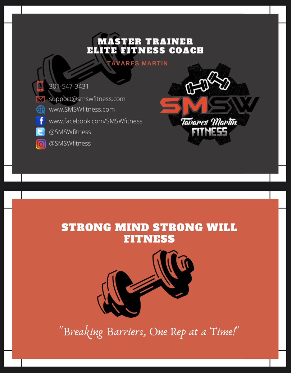 SMSWfitness's tweet photo. ๐จ New Business Card Alert ๐จ
#DMVPersonalTrainer #DMVFitnessCoach #DMVFit #StrongMindStrongWillFitness https://t.co/ppAuv9T4JL
