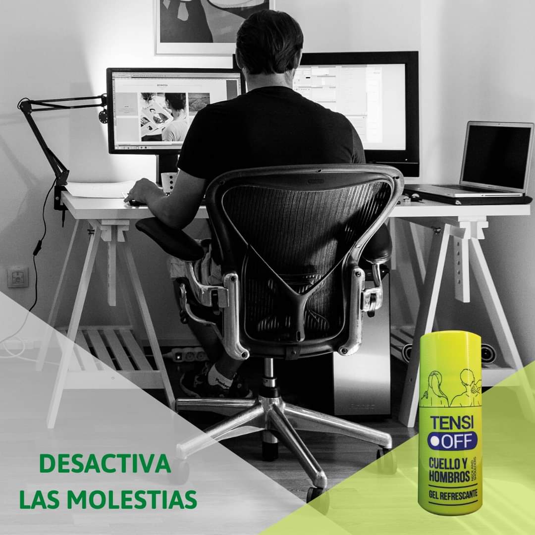 TensiOff's tweet photo. Papi trabaja un montón? Entonces se merece un buen #regalo 🙂
En el #DíaDelPadre, ayúdale a desactivar las molestias que causan tantas horas delante del ordenador, con nuestro Gel #CuelloYHombros.
Verás que un #papá sin tensiones es un papá más feliz 😉
https://t.co/sEmAUcUjGw https://t.co/n778RCQ8ig