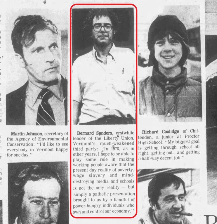 SayNoToCuomo's tweet photo. This is what someone who has never held a real job said, in 1978.  Whoi is power hungry? #BernieFail #BernieSanders  #OldeTownMedia #BurlingtonCollegeFail #SocialistMillionaireGriftGame https://t.co/nVH03KI9EP