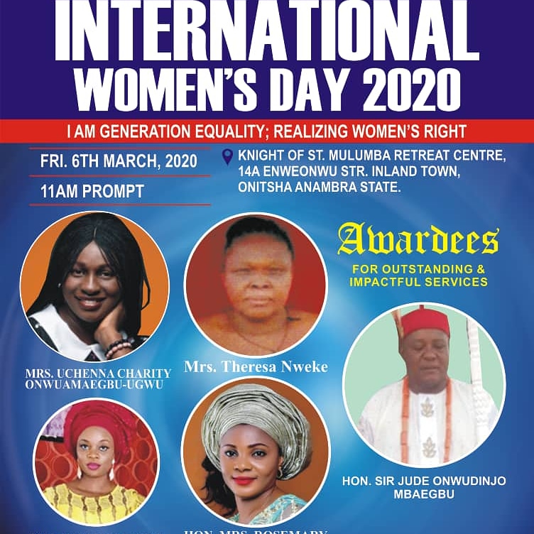 A lot of people are doing great work to ensure a better society especially in the empowerment of the female gender. We recognise and appreciate all of them but on this #IWD2020 we, in a very special way, mostly recognise&appreciate our selected awardees. Keep serving humanity!