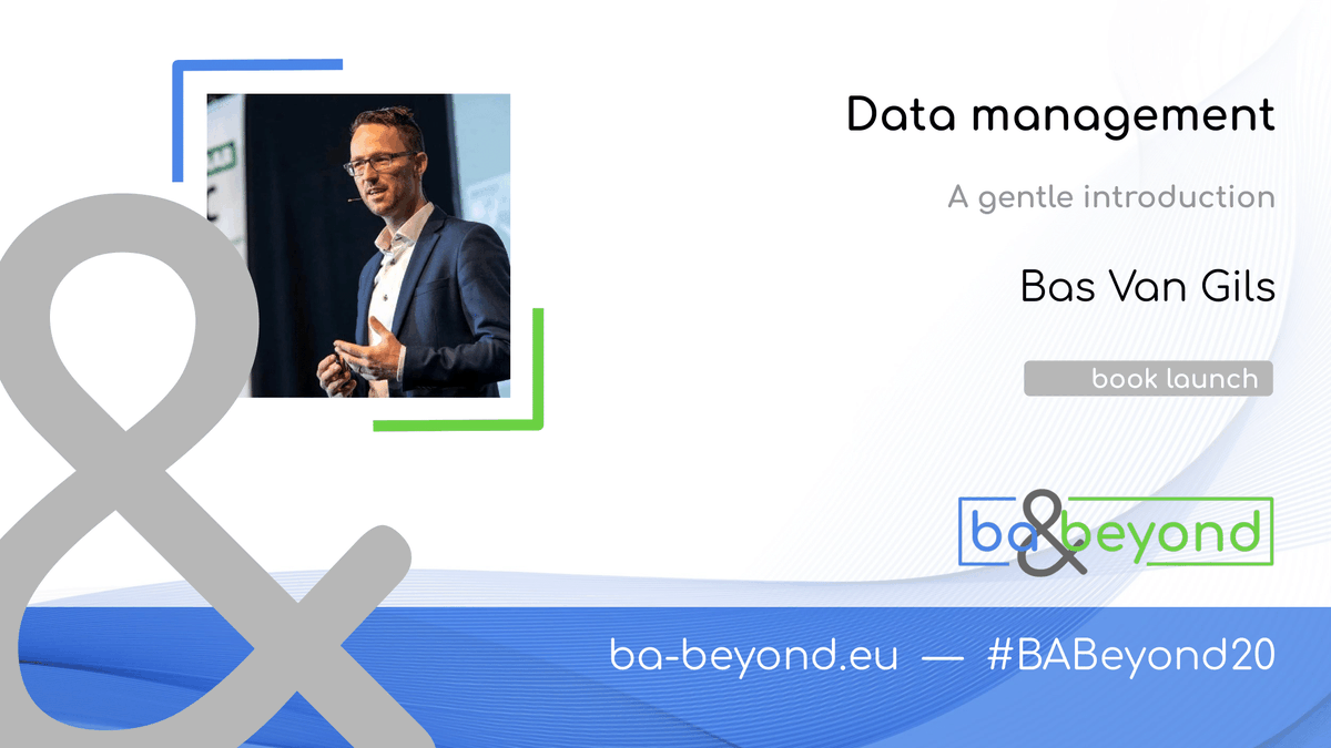 itworks's tweet photo. In his talk "Data Management from the Trenches" at #BABEYOND20 in Brussels, @basvg will show how to build a data management capability and how to balance between strategy & execution, business & IT, and top-down vs bottom-up
Check out https://t.co/fR02ITLR5y and register today https://t.co/JgVA9QLakH