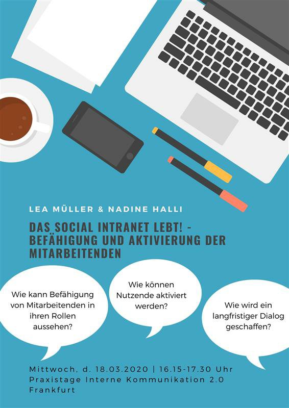 LeaMllr's tweet photo. #AviloX auf Präsentationskurs! Nadine Halli und ich erzählen am 18.03. aus der Praxis und laden die Teilnehmenden ein, selbst aktiv zu werden. Es geht um das Thema #Befähigung und #Aktivierung der Mitarbeitenden im #Socialntranet. https://t.co/nVjQsQoUvu