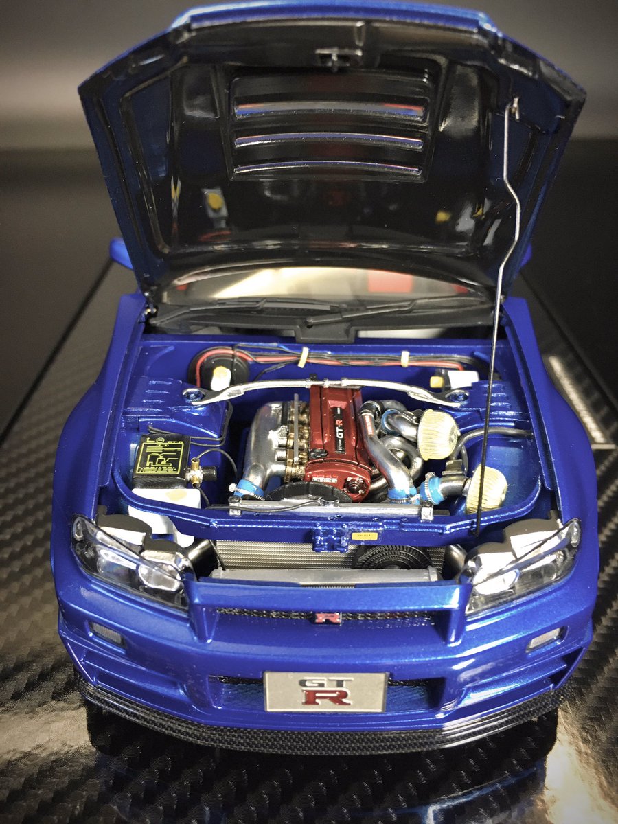 1/24 TAMIYA NISMO R34 GT-R Z-tune+HD RB26 ENGINE Kit 完成しました