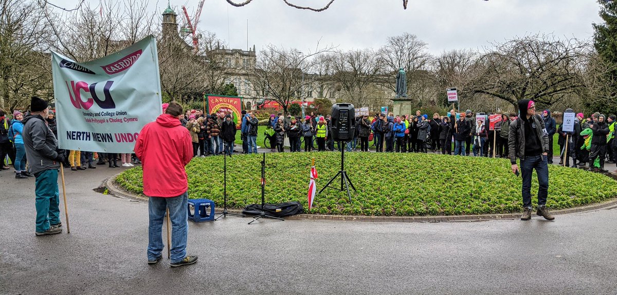 Cardiff UCU rally currently taking place in Alexandra Gardens #UCUstrike #ucustrikeback <a href="/CardiffUCU/">Cardiff UCU✊🌱</a> <a href="/ucu/">UCU</a>