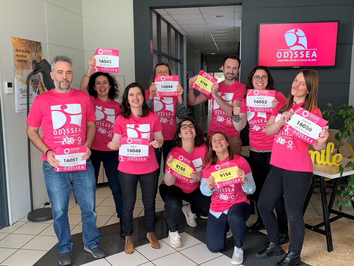 GroupeEdifia's tweet photo. [VALEURS]
La team Edifia est fière de chausser ses baskets (et K-Way 😉) pour cette magnifique course/marche, organisée par @ODYSSEA_fr au profit de la recherche sur le cancer du sein ! Rejoignez-nous durant ce défi sportif et engagé ce dimanche 8 mars à Nantes 🎗💪❤️🏃‍♂️🏃‍♀️ https://t.co/NefBodvwie