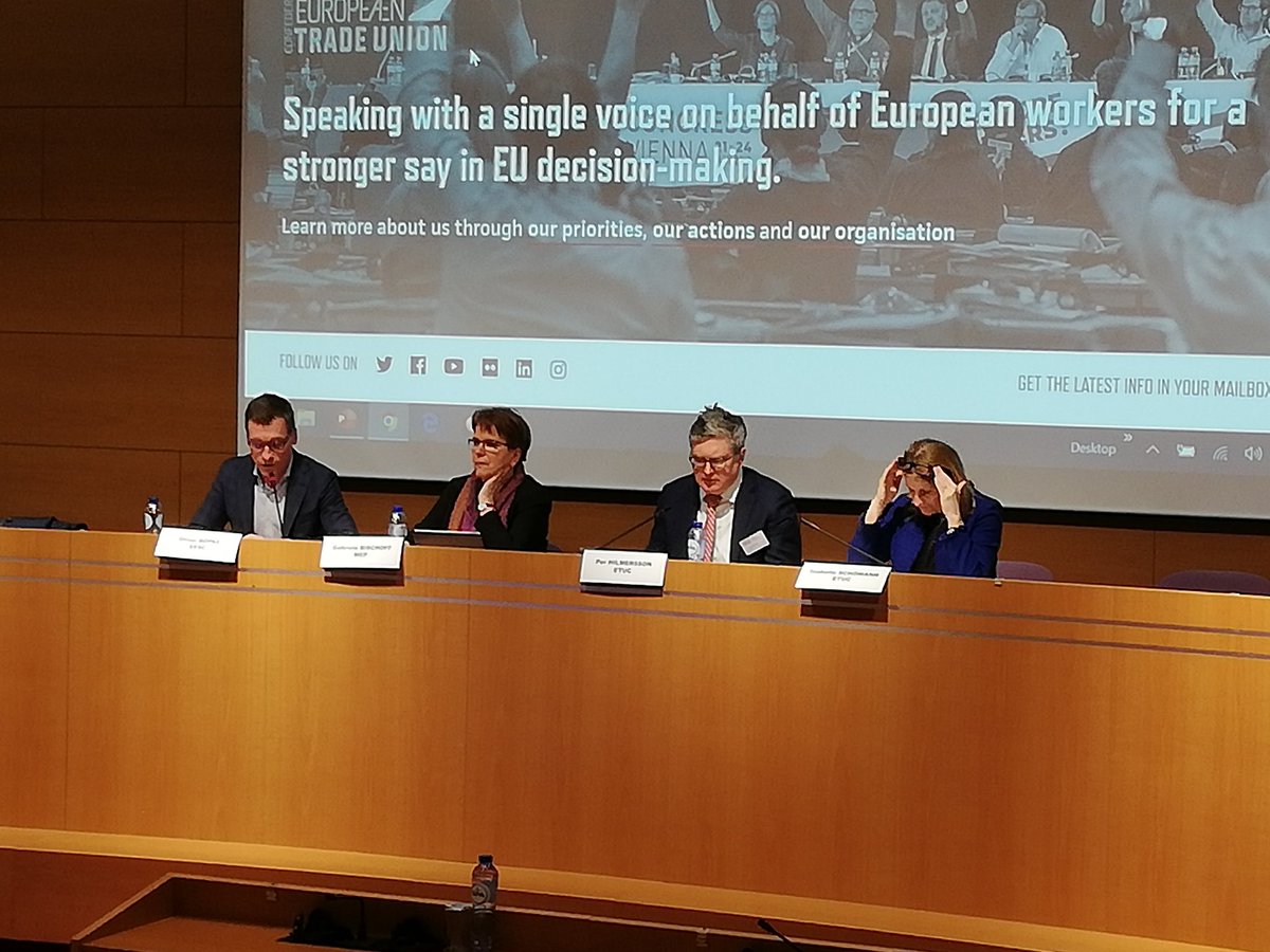 etuc_ces's tweet image. #NetLex @oliverroepke @WorkersEESC &quot;Thanks to @gabischoff for her commitment to include social partners in the process of the conference on the future of the #EU - We still hope that this conference will start on 9 May&quot;