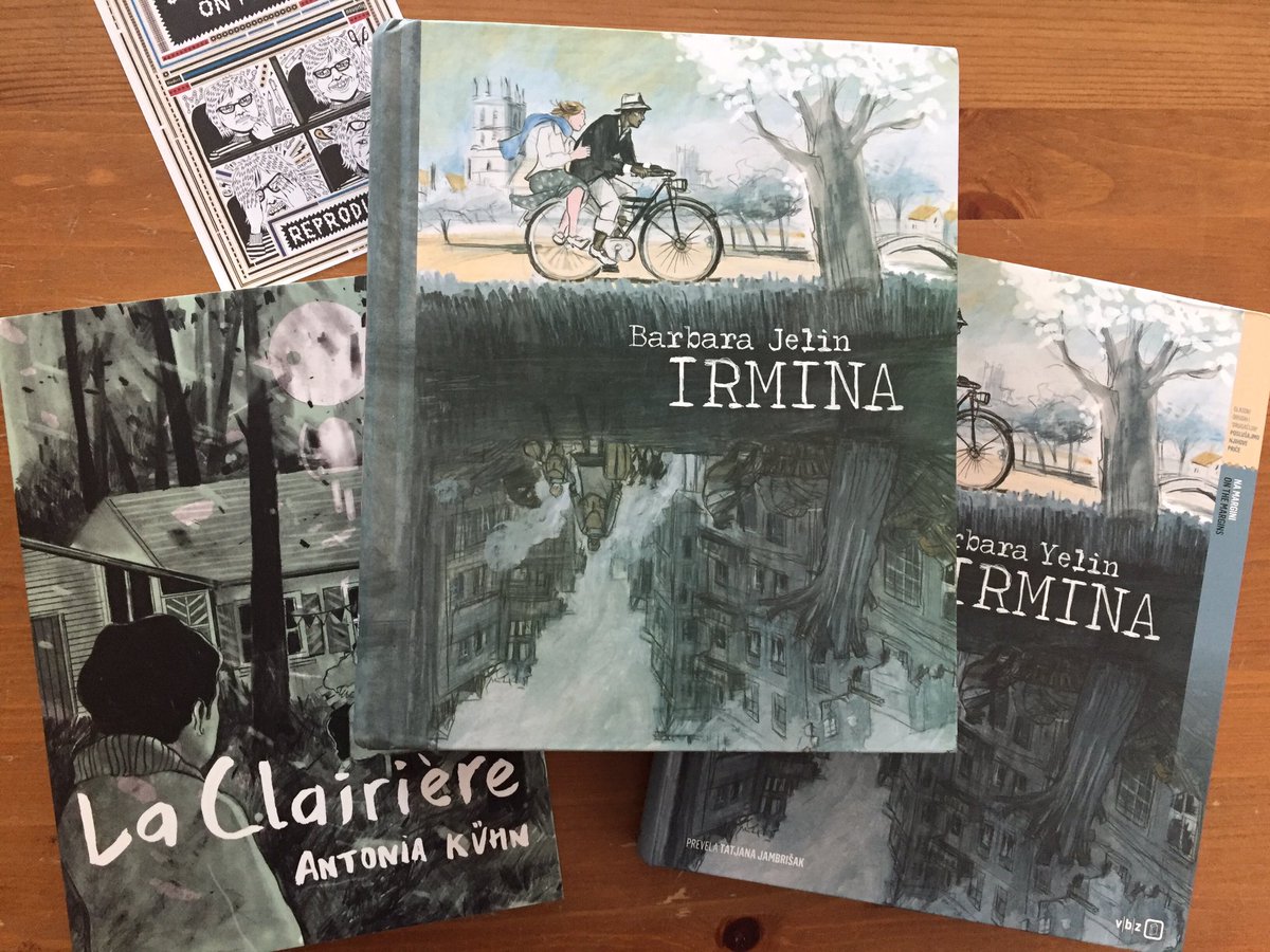 ReproduktComics's tweet photo. Frisch von der Druckerei: Die kroatische und die serbische Ausgabe von IRMINA und LICHTUNG in der Version von @ECambourakis ❤️❤️❤️ #antoniakühn @barbyelin #ambook https://t.co/VTNOvPEZyD